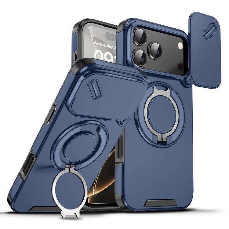 Custodia per telefono con anello scorrevole per fotocamera, For iPhone 17 Pro Max, For iPhone 17 Pro, For iPhone 17