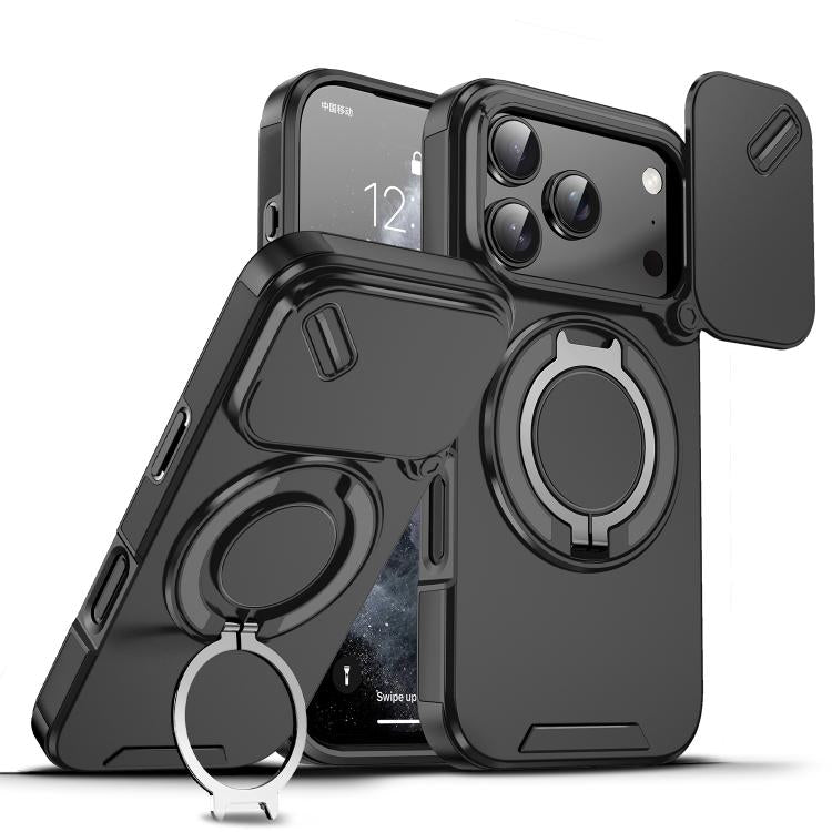 Custodia per telefono con anello scorrevole per fotocamera, For iPhone 17 Pro Max, For iPhone 17 Pro, For iPhone 17