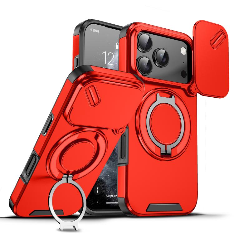 Custodia per telefono con anello scorrevole per fotocamera, For iPhone 17 Pro Max, For iPhone 17 Pro, For iPhone 17