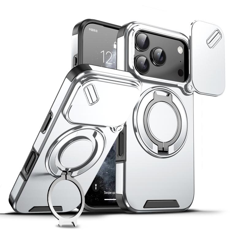 Custodia per telefono con anello scorrevole per fotocamera, For iPhone 17 Pro Max, For iPhone 17 Pro, For iPhone 17