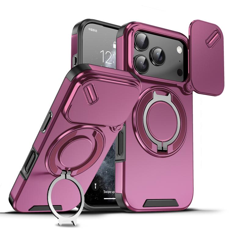 Custodia per telefono con anello scorrevole per fotocamera, For iPhone 17 Pro Max, For iPhone 17 Pro, For iPhone 17