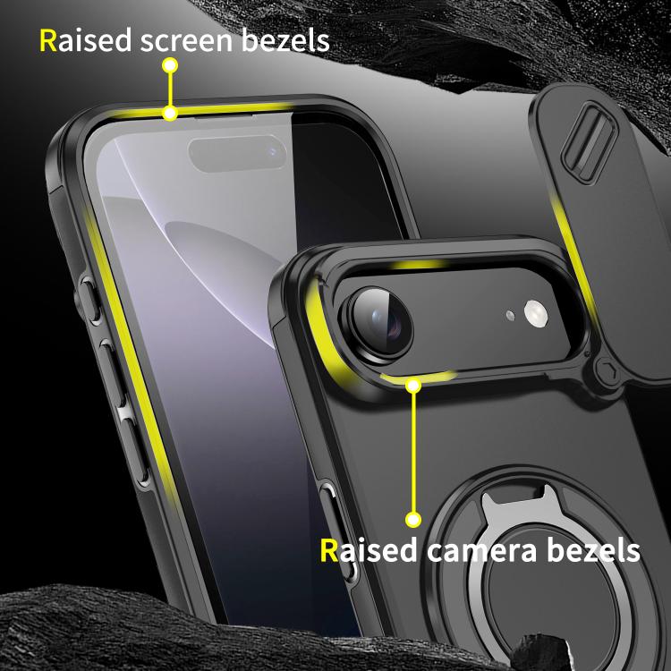 Custodia per telefono con anello scorrevole per fotocamera, For iPhone Air