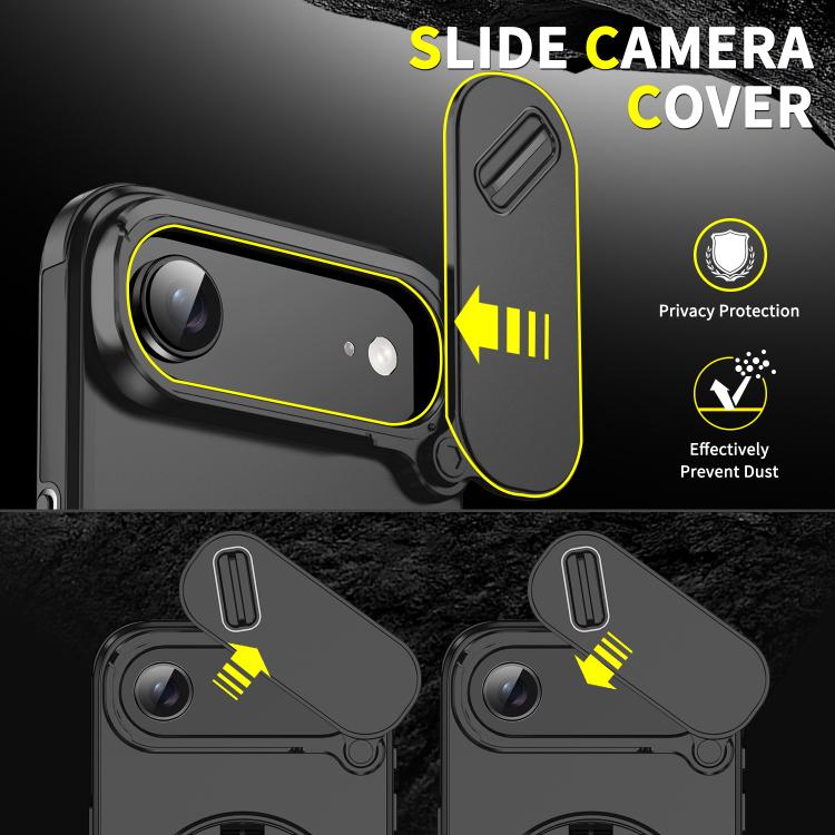 Custodia per telefono con anello scorrevole per fotocamera, For iPhone Air