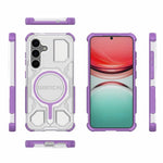 BIBERCAS Custodia per telefono antiurto con airbag, serie di colori trasparenti, MagSafe Air Bag., For Samsung Galaxy S25 5G, For Samsung Galaxy S25 Ultra 5G