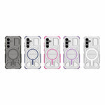 BIBERCAS Custodia per telefono antiurto con airbag, serie di colori trasparenti, MagSafe Air Bag., For Samsung Galaxy S25 5G, For Samsung Galaxy S25 Ultra 5G