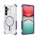 BIBERCAS Custodia per telefono antiurto con airbag, serie di colori trasparenti, MagSafe Air Bag., For Samsung Galaxy S25 5G, For Samsung Galaxy S25 Ultra 5G