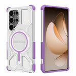 BIBERCAS Custodia per telefono antiurto con airbag, serie di colori trasparenti, MagSafe Air Bag., For Samsung Galaxy S25 5G, For Samsung Galaxy S25 Ultra 5G
