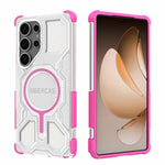 BIBERCAS Custodia per telefono antiurto con airbag, serie di colori trasparenti, MagSafe Air Bag., For Samsung Galaxy S25 5G, For Samsung Galaxy S25 Ultra 5G