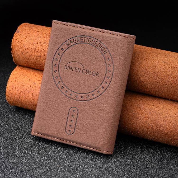 BFK25 BINFEN Portafoglio in pelle con custodia magnetica Magsafe a fiori colorati