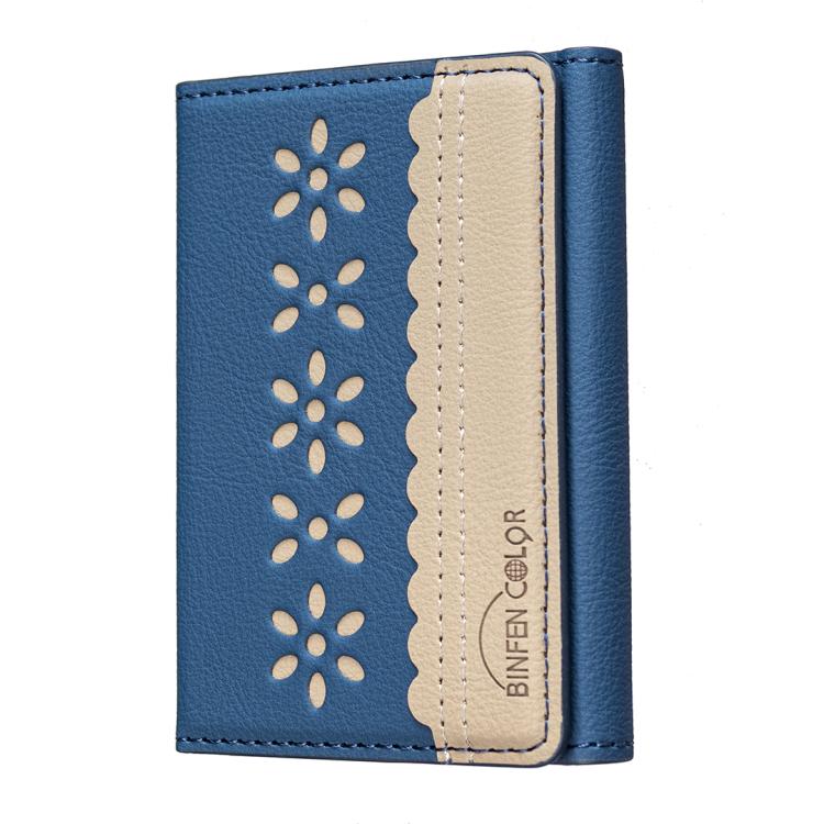 BFK25 BINFEN Portafoglio in pelle con custodia magnetica Magsafe a fiori colorati
