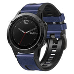 Cinturino per orologio xDfind in silicone effetto pelle con sgancio rapido, For Garmin 26mm, For Garmin 22mm