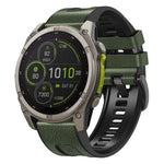 Cinturino per orologio xDfind in silicone effetto pelle con sgancio rapido, For Garmin 26mm, For Garmin 22mm