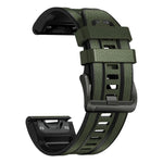 Cinturino per orologio xDfind in silicone effetto pelle con sgancio rapido, For Garmin 26mm, For Garmin 22mm