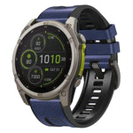 Cinturino per orologio xDfind in silicone effetto pelle con sgancio rapido, For Garmin 26mm, For Garmin 22mm