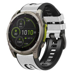 Cinturino per orologio xDfind in silicone effetto pelle con sgancio rapido, For Garmin 26mm, For Garmin 22mm
