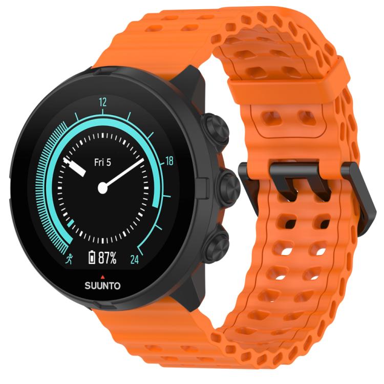 Cinturino per orologio in silicone con doppia fibbia xDfind Ocean, For Suunto 9 / 7 / Spartan Sport