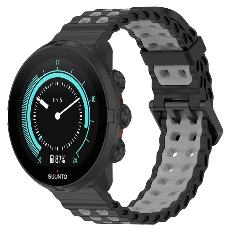 Cinturino per orologio in silicone con doppia fibbia xDfind Ocean, For Suunto 9 / 7 / Spartan Sport
