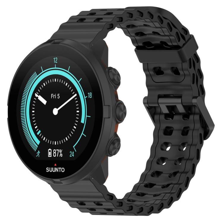 Cinturino per orologio in silicone con doppia fibbia xDfind Ocean, For Suunto 9 / 7 / Spartan Sport
