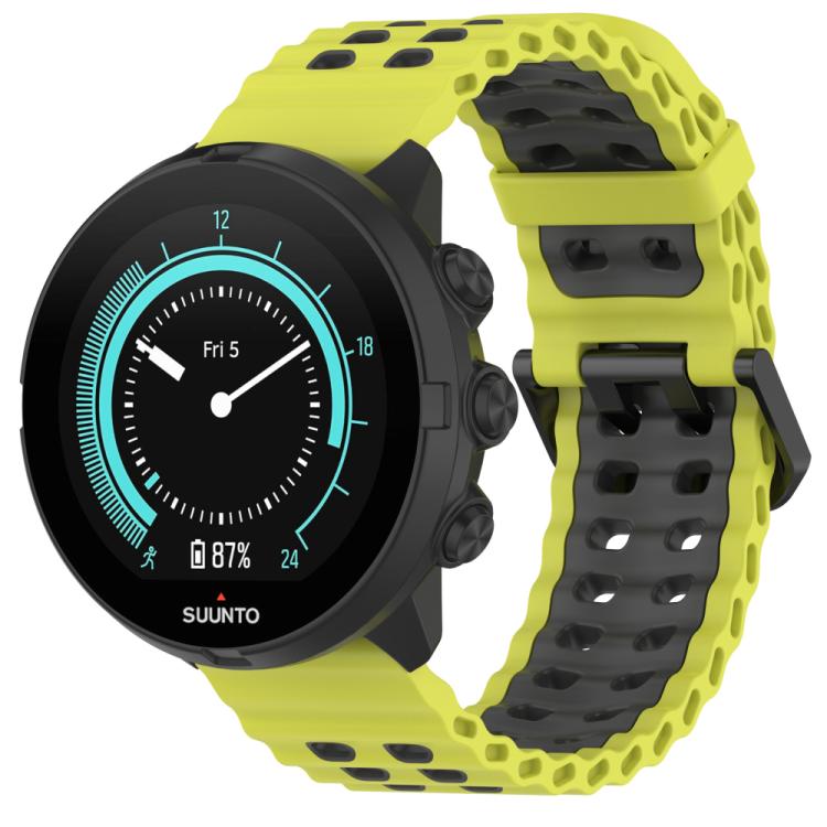 Cinturino per orologio in silicone con doppia fibbia xDfind Ocean, For Suunto 9 / 7 / Spartan Sport