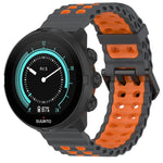 Cinturino per orologio in silicone con doppia fibbia xDfind Ocean, For Suunto 9 / 7 / Spartan Sport