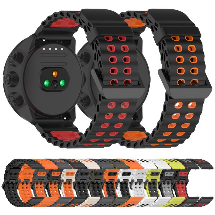 Cinturino per orologio in silicone con doppia fibbia xDfind Ocean, For Suunto 9 / 7 / Spartan Sport