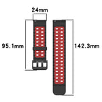 Cinturino per orologio in silicone con doppia fibbia xDfind Ocean, For Suunto 9 / 7 / Spartan Sport
