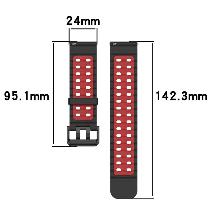 Cinturino per orologio in silicone con doppia fibbia xDfind Ocean, For Suunto 9 / 7 / Spartan Sport