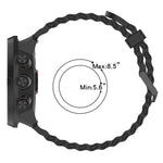 Cinturino per orologio in silicone con doppia fibbia xDfind Ocean, For Suunto 9 / 7 / Spartan Sport