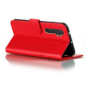 Custodia in pelle flip orizzontale con motivo a piume Litchi Texture con portafoglio, supporto e slot per carte, For Xiaomi Note 10 Lite