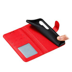 Custodia in pelle flip orizzontale con motivo a piume Litchi Texture con portafoglio, supporto e slot per carte, For Xiaomi Note 10 Lite