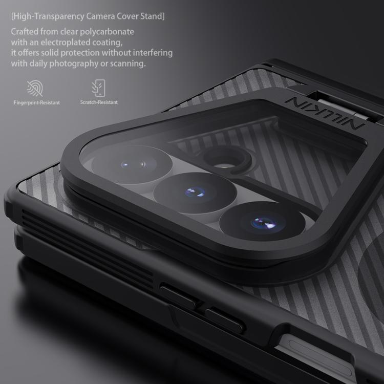 NILLKIN CamShield Prop Texture Cover trasparente con specchio e custodia magnetica MagSafe per PC e telefono., For Galaxy Z Fold8 Ultra 5G, For Samsung Galaxy Z Fold7 5G