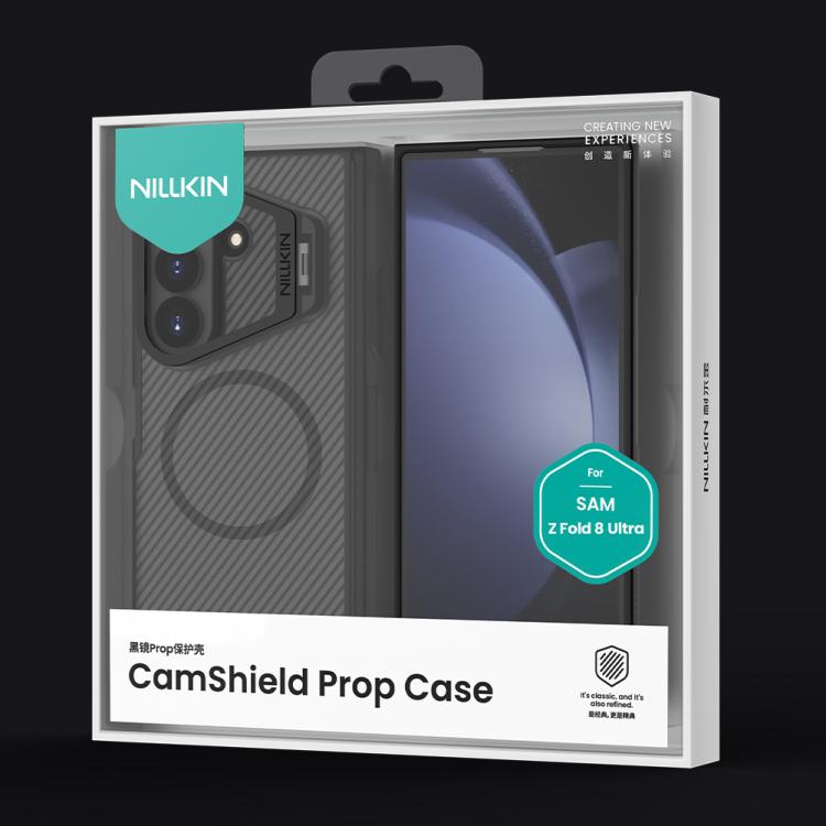 NILLKIN CamShield Prop Cover trasparente con specchio, custodia magnetica MagSafe per PC traslucida con stilo, For Galaxy Z Fold8 Ultra 5G, For Samsung Galaxy Z Fold7 5G