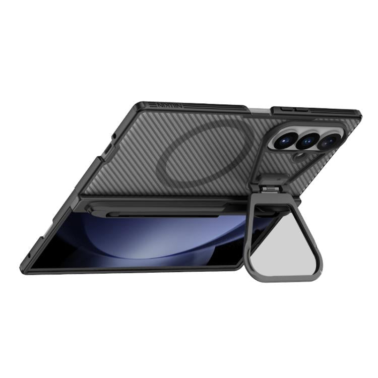 NILLKIN CamShield Prop Cover trasparente con specchio, custodia magnetica MagSafe per PC traslucida con stilo, For Galaxy Z Fold8 Ultra 5G, For Samsung Galaxy Z Fold7 5G