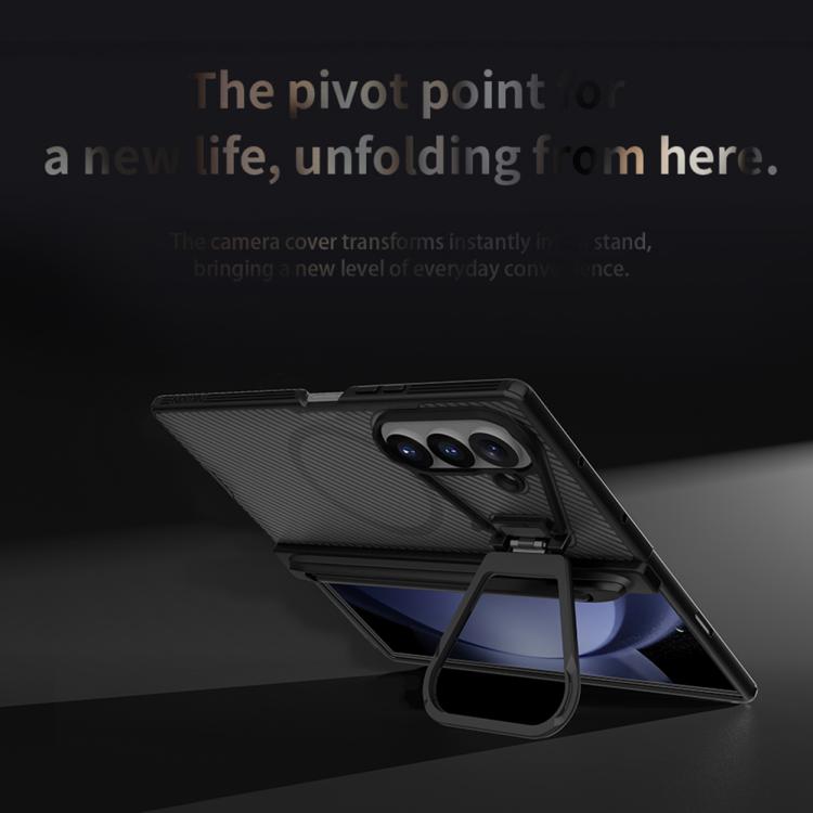 NILLKIN CamShield Prop Cover trasparente con specchio, custodia magnetica MagSafe per PC traslucida con stilo, For Galaxy Z Fold8 Ultra 5G, For Samsung Galaxy Z Fold7 5G