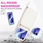 Ampia custodia per telefono in pelle con cerniera, scomparto per carte di credito e tracolla., For Galaxy Z Flip8 5G, For Samsung Galaxy Z Flip7 5G