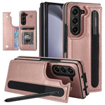 Custodia per telefono in PU pieghevole a copertura totale con doppia fibbia e scomparti per penna., For Galaxy Z Fold8 Ultra 5G, For Samsung Galaxy Z Fold7