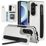 Custodia per telefono in PU pieghevole a copertura totale con doppia fibbia e scomparti per penna., For Galaxy Z Fold8 Ultra 5G, For Samsung Galaxy Z Fold7