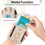 Portafoglio ad anello con scomparto per carte di credito, custodia in pelle per telefono., For Galaxy Z Flip8 5G, For Samsung Galaxy Z Flip7 5G