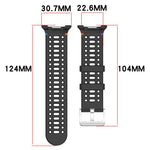 Cinturino per orologio xDfind in silicone traspirante con fibbia in lega argentata e fori., For Samsung Galaxy Watch8 / Watch8 Classic
