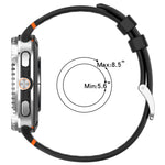 Cinturino per orologio xDfind in silicone traspirante con fibbia in lega argentata e fori., For Samsung Galaxy Watch8 / Watch8 Classic