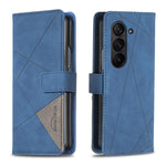 Custodia per telefono in pelle con texture a rombi e fibbia magnetica., For Galaxy Z Fold8 5G, For Galaxy Z Fold8 Ultra 5G, For Samsung Galaxy Z Fold7, For Samsung Galaxy Z Fold6