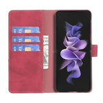 Custodia per telefono in pelle con texture a rombi e fibbia magnetica., For Samsung Galaxy Z Fold5