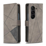 Custodia per telefono in pelle con texture a rombi e fibbia magnetica., For Galaxy Z Fold8 5G, For Galaxy Z Fold8 Ultra 5G, For Samsung Galaxy Z Fold7, For Samsung Galaxy Z Fold6