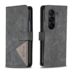Custodia per telefono in pelle con texture a rombi e fibbia magnetica., For Galaxy Z Fold8 5G, For Galaxy Z Fold8 Ultra 5G, For Samsung Galaxy Z Fold7, For Samsung Galaxy Z Fold6
