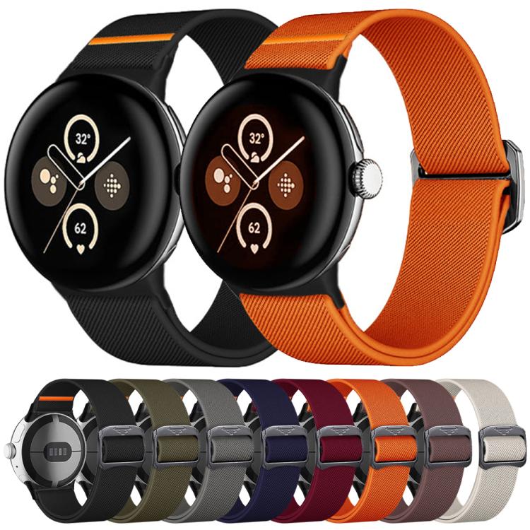 Cinturino per orologio xDfind in nylon elastico, For Google Pixel Watch 4 / 3 45mm, For Google Pixel Watch 4 / 3 / 2 / 1 41mm