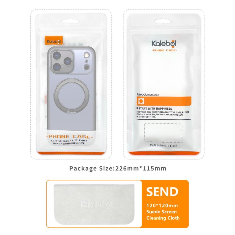 Custodia per telefono Kalebol MagSafe con anello in metallo., For iPhone 17, For iPhone Air