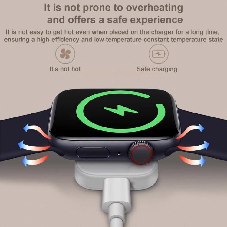 Caricabatterie wireless magnetico portatile a 8 pin xDfind per Apple Watch