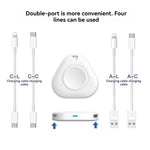 Caricabatterie wireless magnetico portatile xDfind a 8 pin e Type-C per Apple Watch