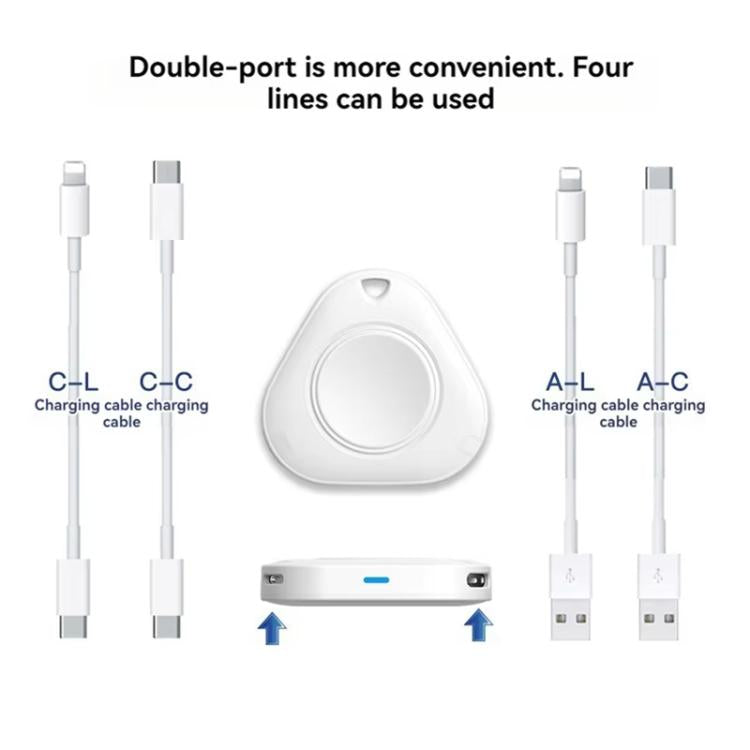 Caricabatterie wireless magnetico portatile xDfind a 8 pin e Type-C per Apple Watch