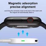Caricabatterie wireless magnetico portatile xDfind a 8 pin e Type-C per Apple Watch